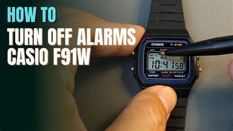 how to switch off alarm on casio watch